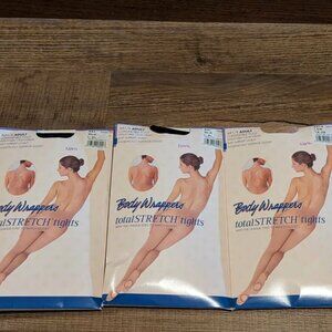 Body Wrappers Womens TotalSTRETCH Convertible Foot Camisole Body Tights Lot